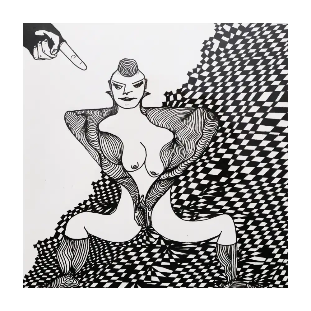 Tusche auf Papier, 20x20cm